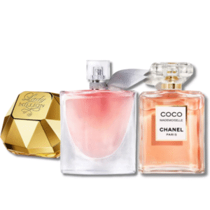 Combo aus 3 Damenparfums – Lady Million Rabanne, Lancôme La Vie Est Belle und Chanel Coco Mademoiselle (Eau de Parfum 100ml)