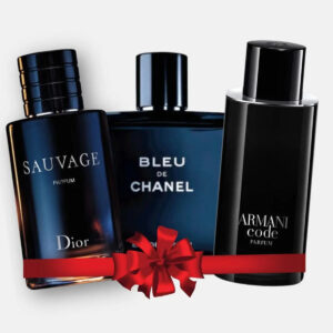 Combo aus 3 Herrenparfums – Christian Dior Sauvage Parfum, Bleu de Chanel, Armani Code (Eau de Parfum)